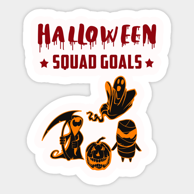 Halloween Squad Goals Sticker by eaglextiger